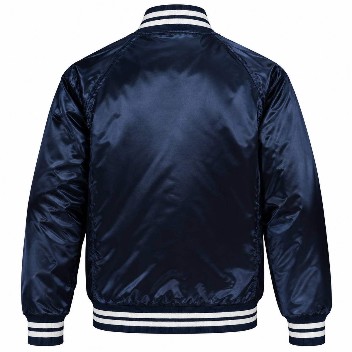NY Yankees Navy Heavyweight Satin Jacket