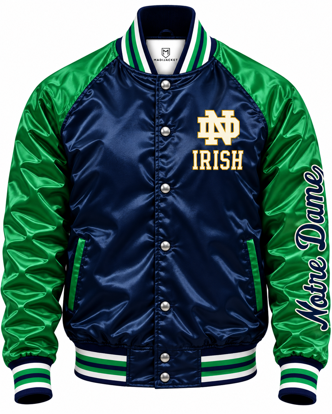 Notre Dame Fighting Irish Varsity Heavyweight Satin Jacket