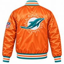 Miami Dolphins Retro Heavyweight Satin Jacket
