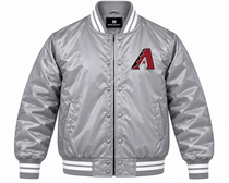 Arizona Diamondbacks Gray Heavyweight Satin Jacket