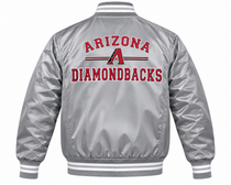 Arizona Diamondbacks Gray Heavyweight Satin Jacket