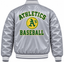 Athletics Gray Heavyweight Satin Jacket
