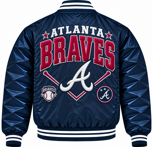 Atlanta Braves Retro Heavyweight Satin Jacket