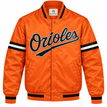 Baltimore Orioles Orange Heavyweight Satin Jacket