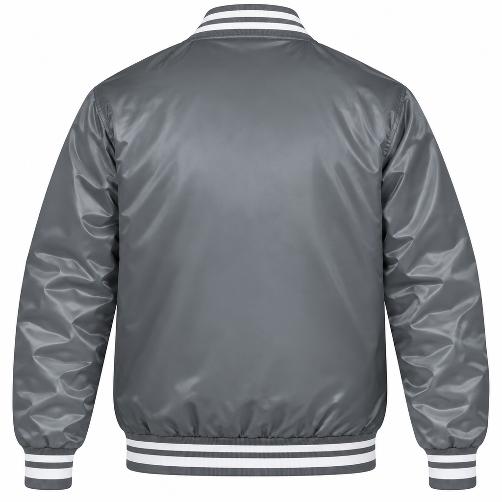 Baltimore Orioles Gray Heavyweight Satin Jacket