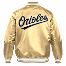 Baltimore Orioles Tan Heavyweight Satin Jacket
