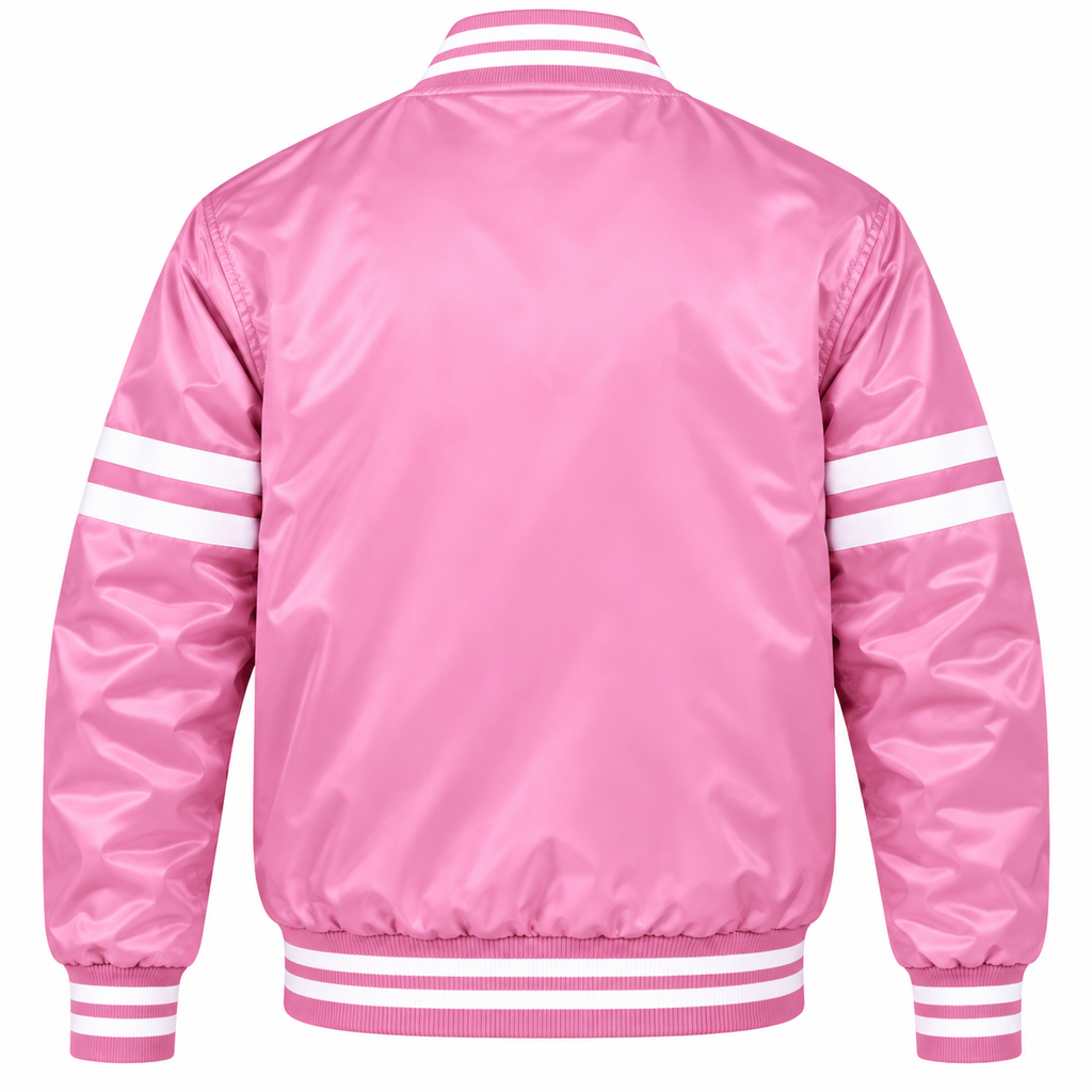 Baltimore Orioles Stripe Sleeves Heavyweight Satin Jacket