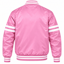 Baltimore Orioles Stripe Sleeves Heavyweight Satin Jacket