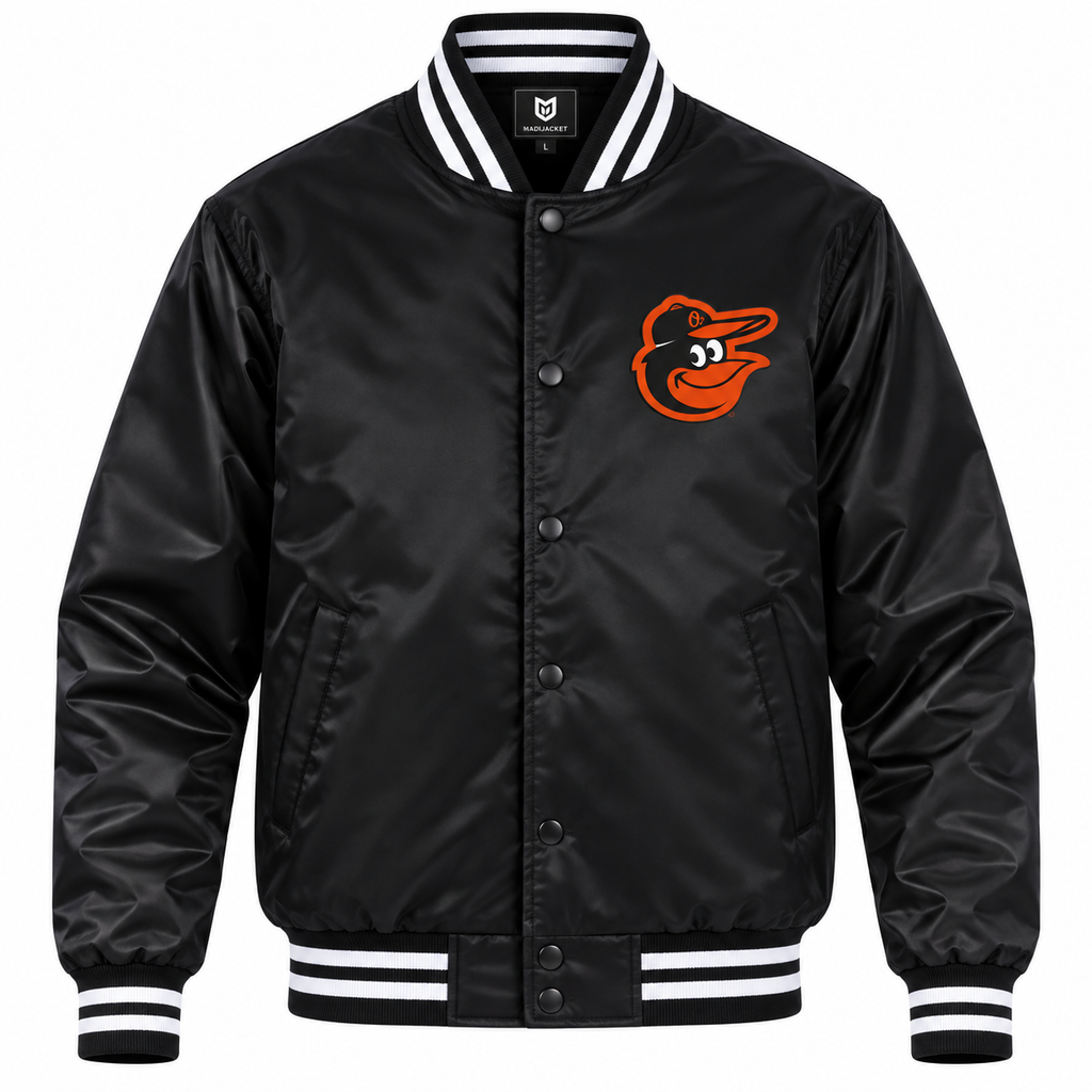 Baltimore Orioles Retro Heavyweight Satin Jacket