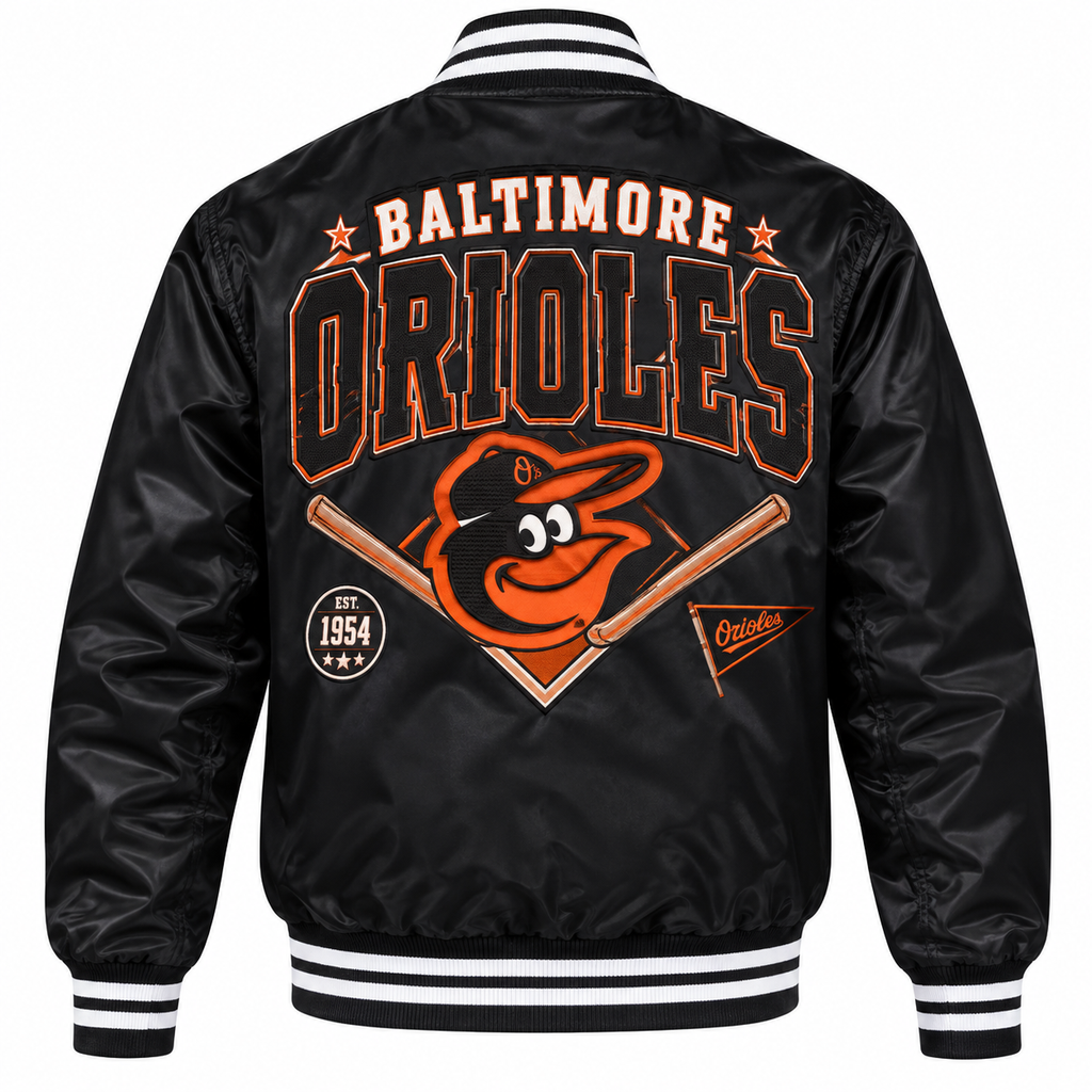 Baltimore Orioles Retro Heavyweight Satin Jacket