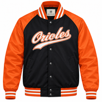 Baltimore Orioles Varsity Heavyweight Satin Jacket