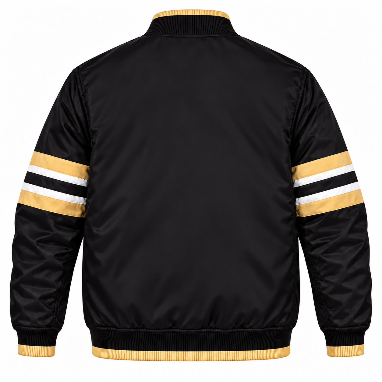 Vegas Golden Knights Stripe Sleeves Heavyweight Satin Jacket Secondary image