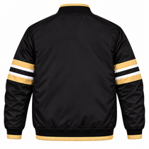 Vegas Golden Knights Stripe Sleeves Heavyweight Satin Jacket