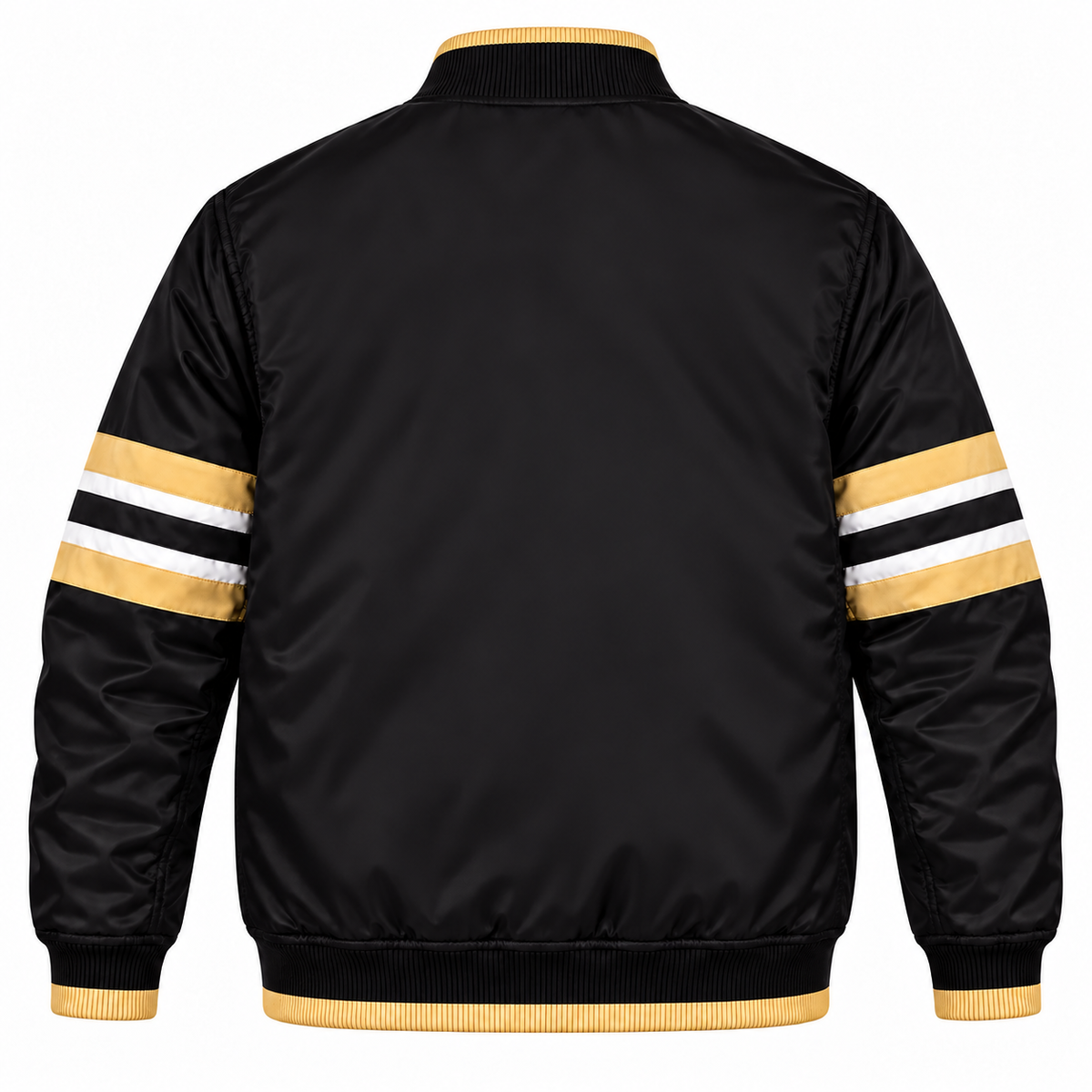 Vegas Golden Knights Stripe Sleeves Heavyweight Satin Jacket