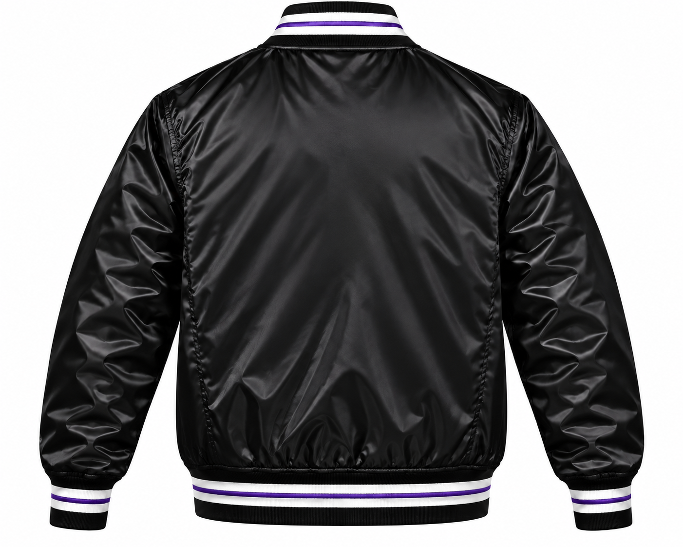 Colorado Rockies Black Heavyweight Satin Jacket Secondary image