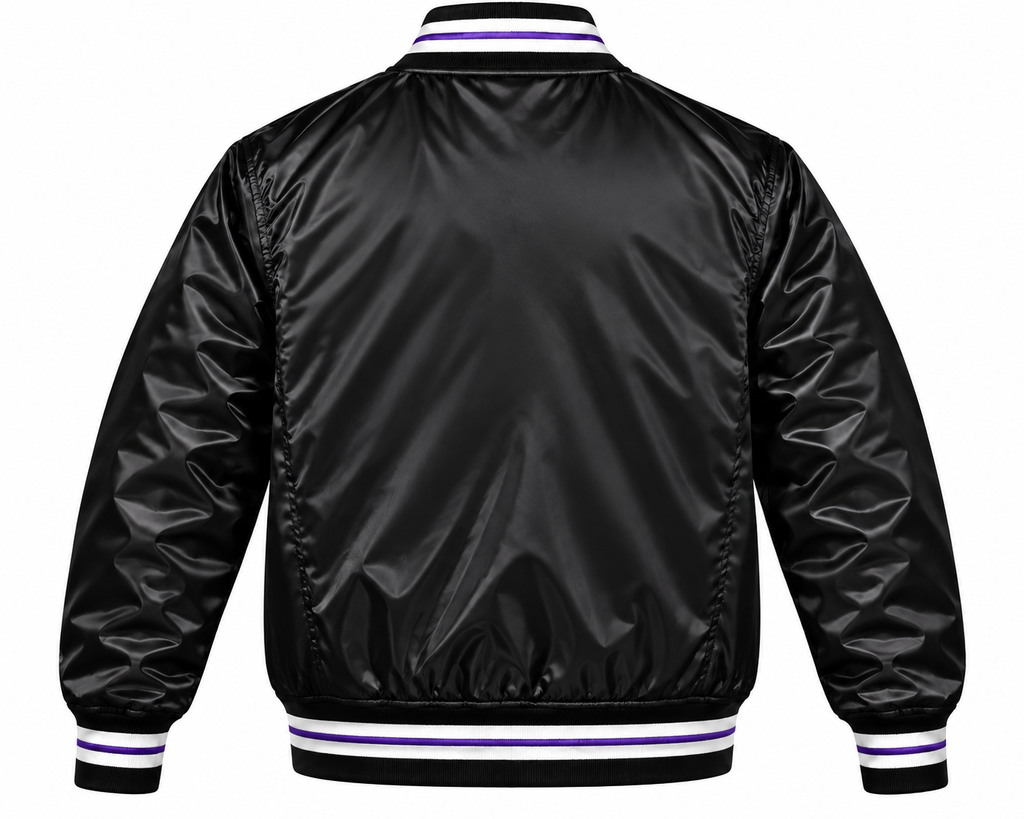 Colorado Rockies Black Heavyweight Satin Jacket