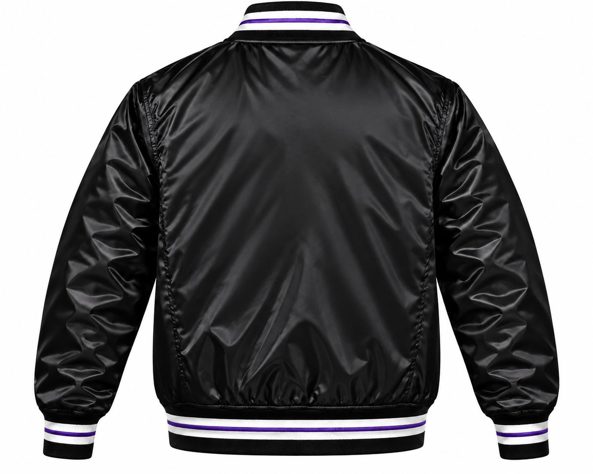 Colorado Rockies Black Heavyweight Satin Jacket