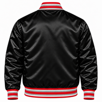 Ohio State Buckeyes Black Heavyweight Satin Jacket