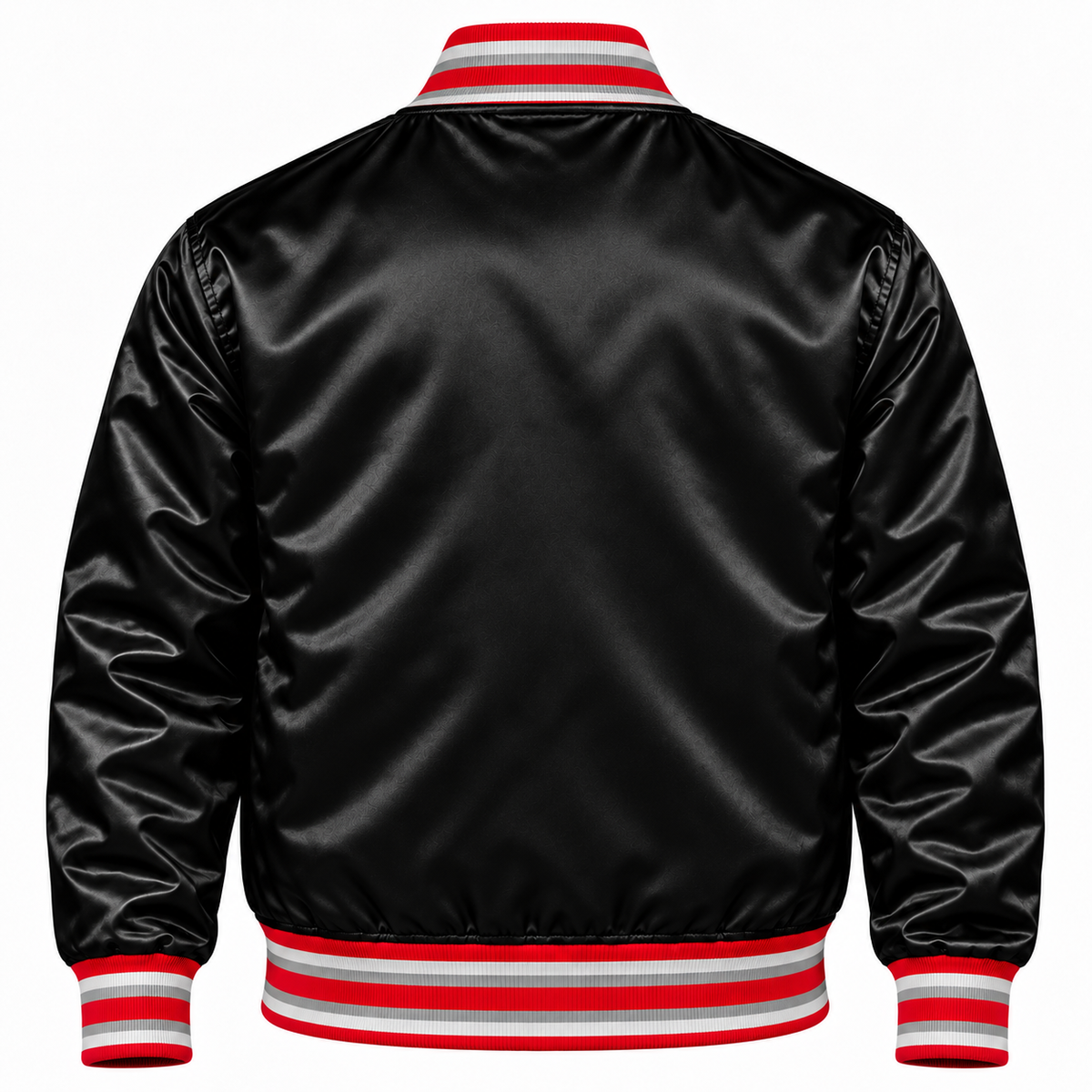 Ohio State Buckeyes Black Heavyweight Satin Jacket