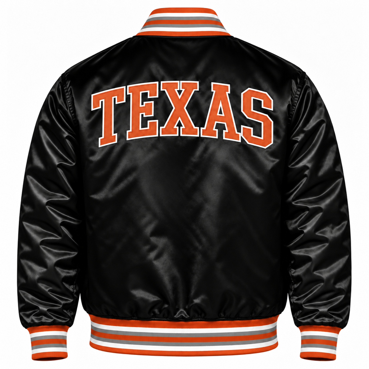 Texas Longhorns Full Snap Heavyweight Satin Jacket Secondary image