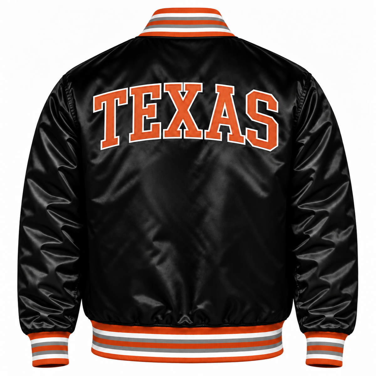 Texas Longhorns Full Snap Heavyweight Satin Jacket