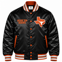 Texas Longhorns Full Snap Heavyweight Satin Jacket