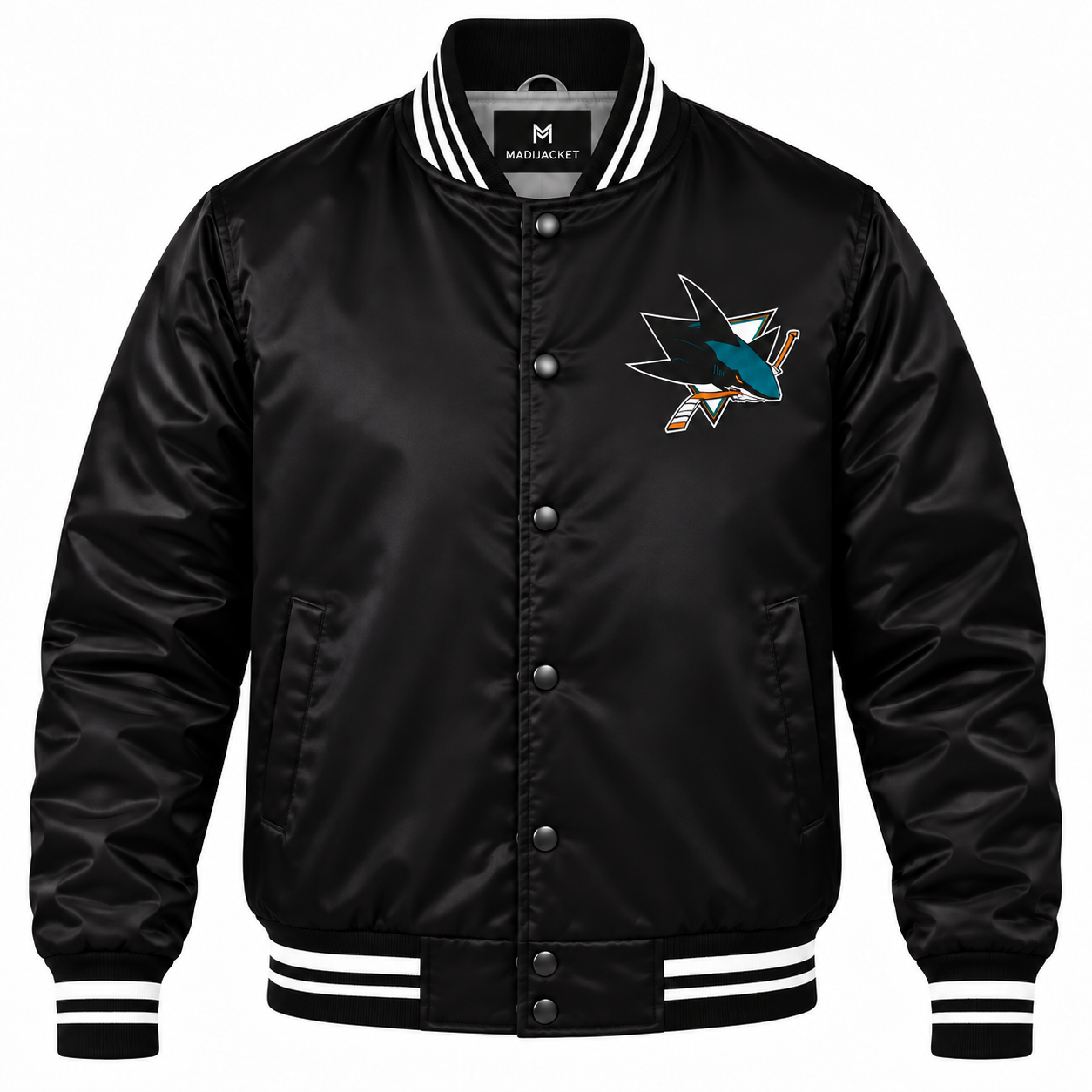San Jose Sharks Heavyweight Satin Jacket Secondary image