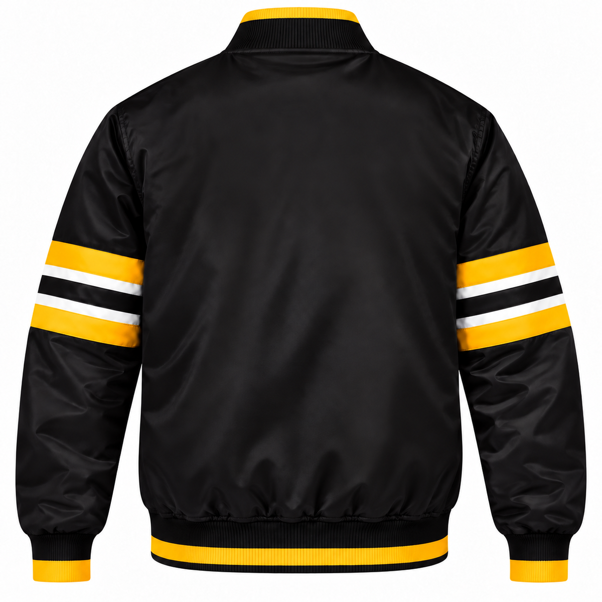 Pittsburgh Penguins Stripe Sleeve Heavyweight Satin Jacket