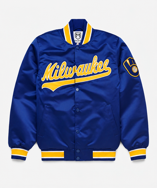 Milwaukee Brewers Heavyweight Satin Jacket