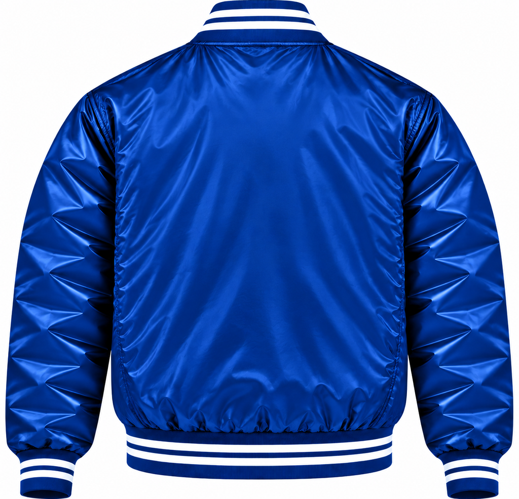 Texas Rangers Blue Heavyweight Satin Jacket