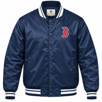 Boston Red Sox Navy Heavyweight Satin Jacket