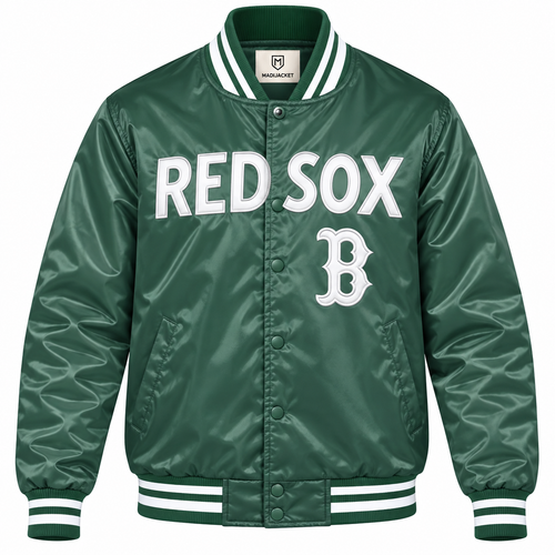 Boston Red Sox Green Heavyweight Satin Jacket