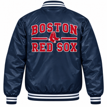 Boston Red Sox Navy Heavyweight Satin Jacket