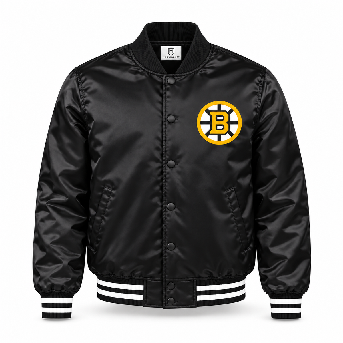 Boston Bruins Team Graphic Heavyweight Satin Jacket