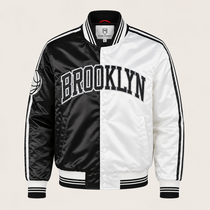 Brooklyn Nets Heavyweight Satin Fan Jacket