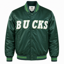 Milwaukee Bucks Heavyweight Satin Fan Jacket