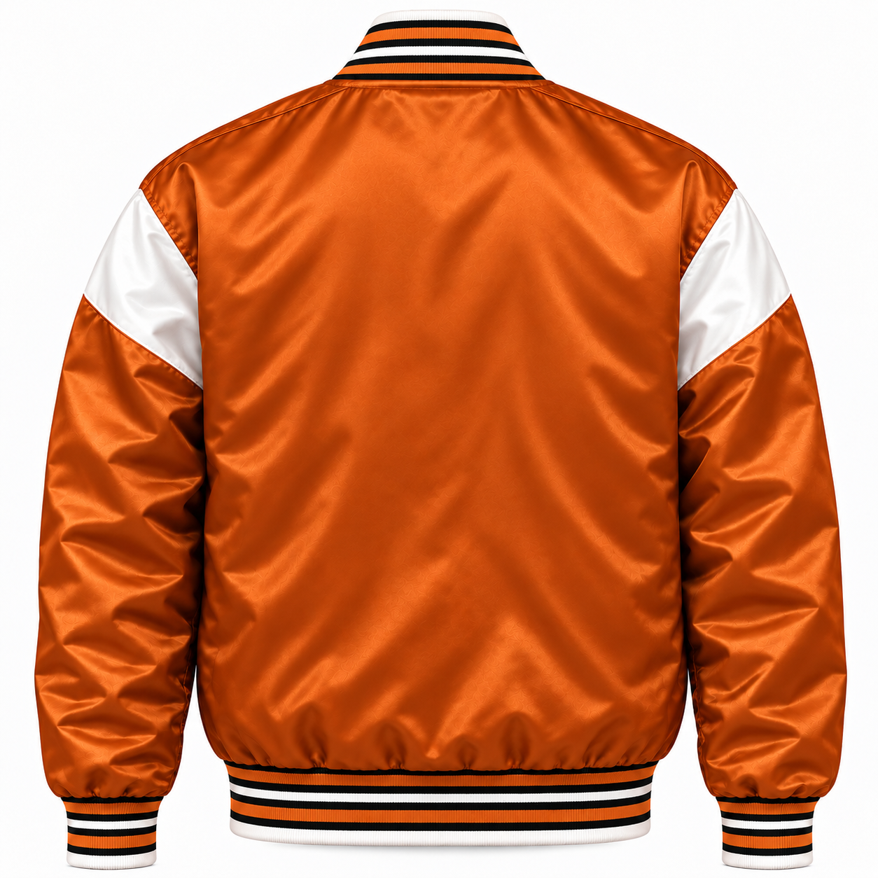 Texas Longhorns Stripe Sleeves Heavyweight Satin Jacket Secondary image
