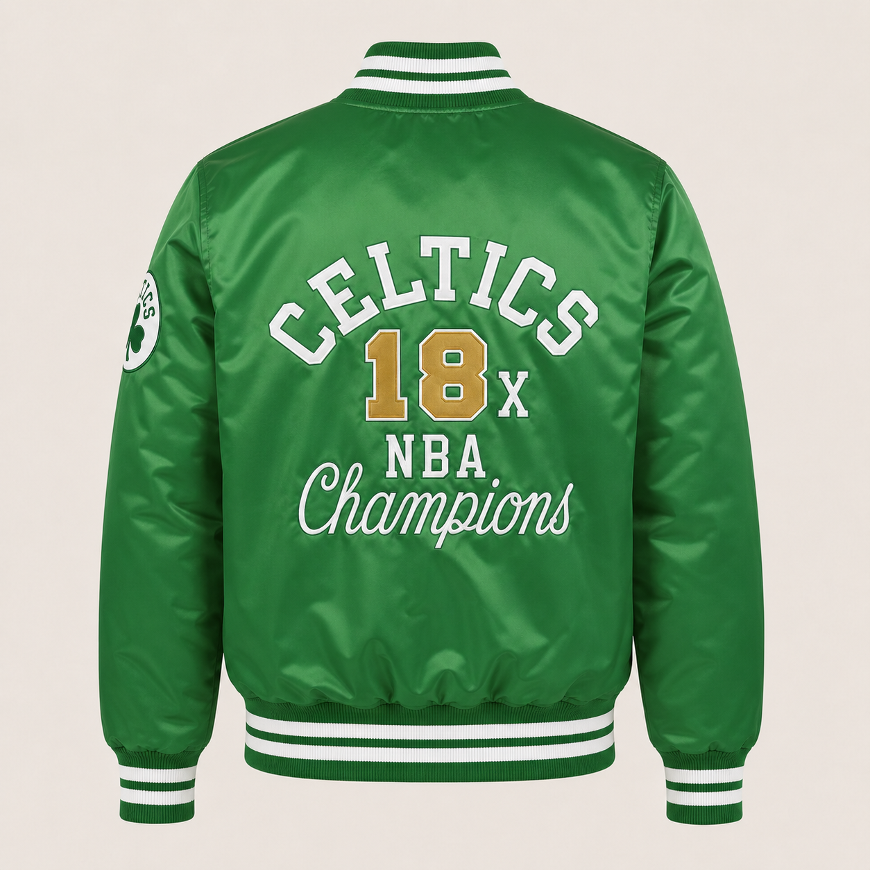 Boston Celtics Heavyweight Satin Fan Jacket Secondary image