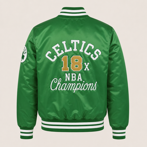 Boston Celtics Heavyweight Satin Fan Jacket