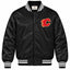 Calgary Flames NHL Heavyweight Satin Jacket Front View