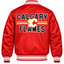 Calgary Flames NHL Heavyweight Satin Jacket Back View