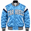 North Carolina Tar Heels Stripe Sleeves Heavyweight Satin Jacket