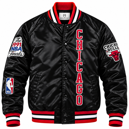 Chicago Bulls Finals Heavyweight Satin Jacket
