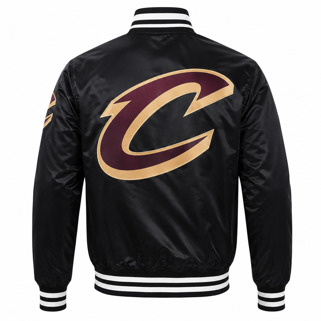 Cleveland Cavaliers Inspired Heavyweight Satin Fan Jacket