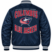 Columbus Blue Heavyweight Satin Jacket
