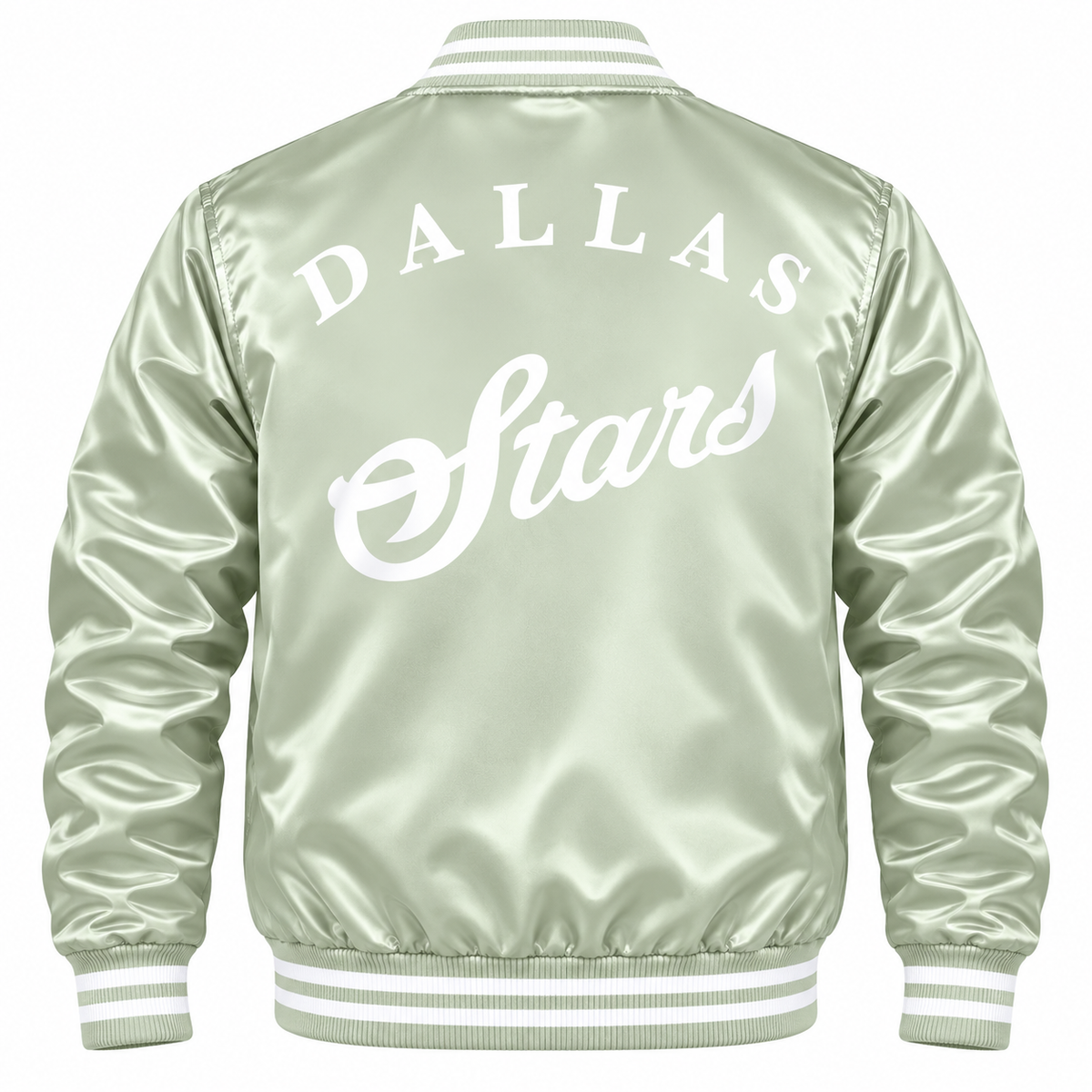 Dallas Stars Women NHL Heavyweight Satin Jacket Back View