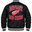 Detroit Red Wings NHL Heavyweight Satin Jacket Back View