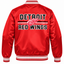Detroit Red Wings NHL Heavyweight Satin Jacket Back View