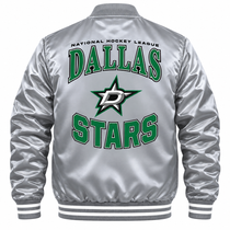 Dallas Stars NHL Heavyweight Satin Jacket Back View