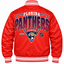 Florida Panthers NHL Heavyweight Satin Jacket Back View